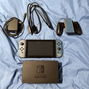 Nintendo Switch One with all accessories.